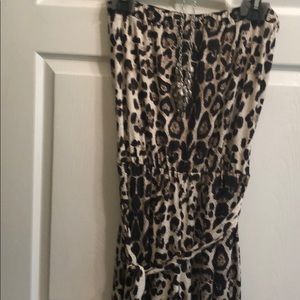 Animal print jumpsuit